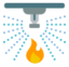 fire sprinklers icon